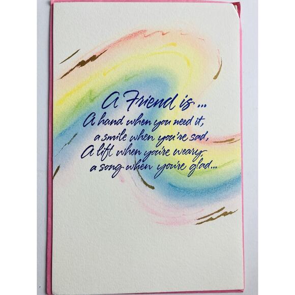 3 Vintage HALLMARK AMERICAN GREETINGS Mother's Day CARDS FORGET ME NOT Friend - Picture 6 of 12